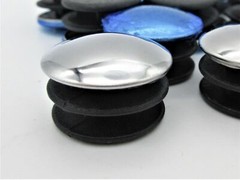 4/8/12/20pcs Round Tubing Plugs For 1″ OD Pipe Silver Cap Hole Cover Snap in US