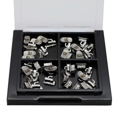 10 Sets Dental Orthodontic Buccal Tube Roth 022 1st Molar Tube Laser Marked Mesh