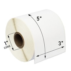 ZEBRA / ELTRON 3×5 (3″ x 5″) Direct Thermal Labels – (50) Rolls of 300 Labels