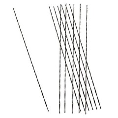 Murtenze 12PCS Spiral Scroll Saw Blades, Plain End Blades 6#, Black