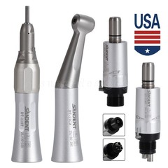 Dental Slow Low Speed Handpiece Contra Angle Straight Air Motor 2/4Holes E-type