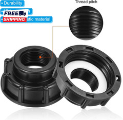 IBC Tote Adapter 60Mm Coarse Thread 1 Female Outlet 275-330 Gallon Drain Plug