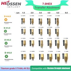US Dental Straight Abutment Hiossen ET Osstem TS Ti Mini Regular Platform Hex