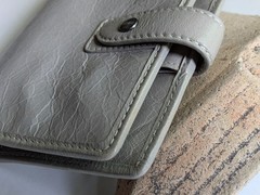 Filofax Malden Small 6-Ring Binder Organizer Planner Stone Vintage Leather Cover