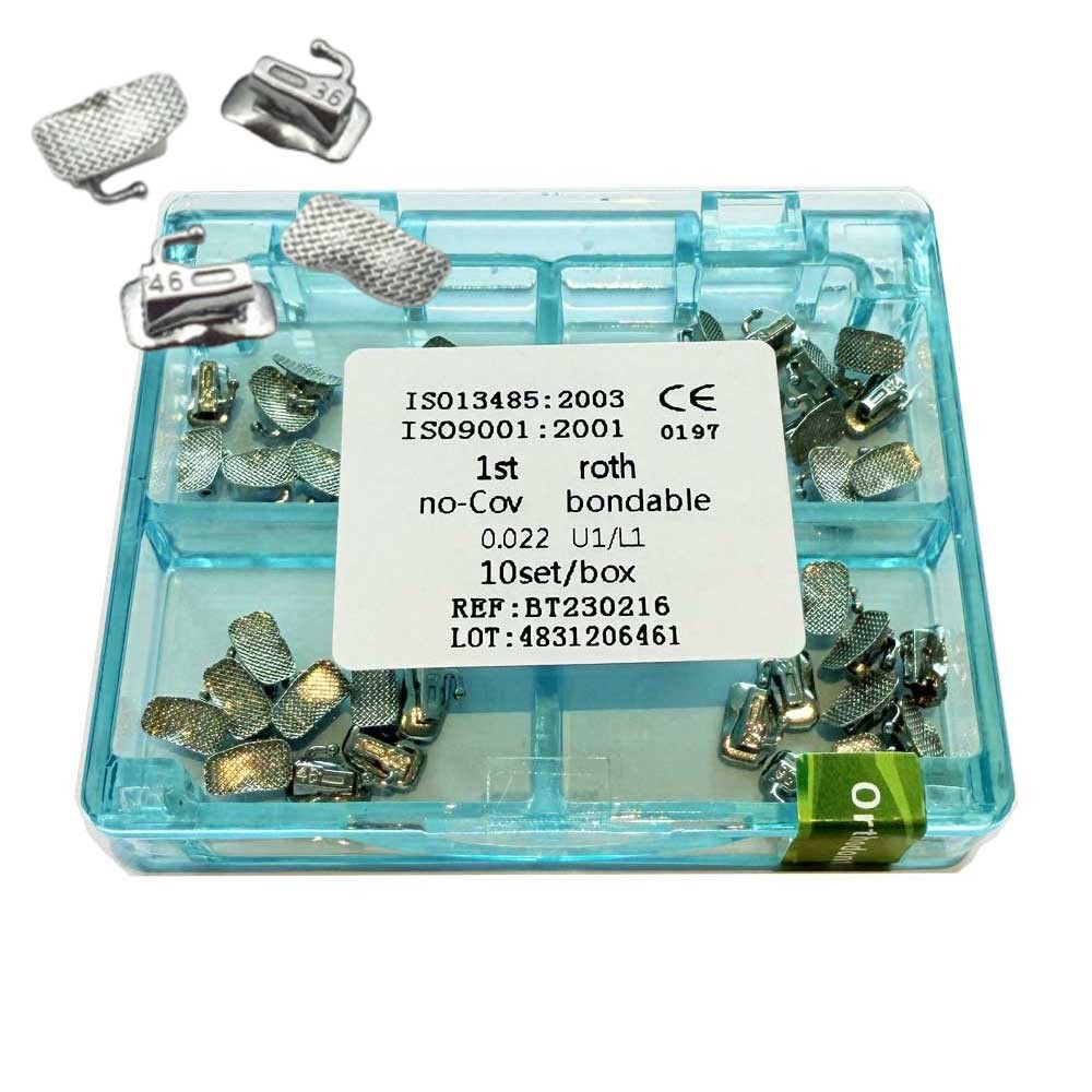 1st Molar Roth 0.022 Bondable Mesh 1box Dental Orthodontic Single Buccal Tubes