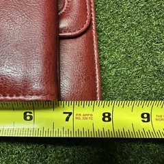 Franklin Covey 365 Day One Red Planner Organizer 7 Ring Handles Faux Leather Zip