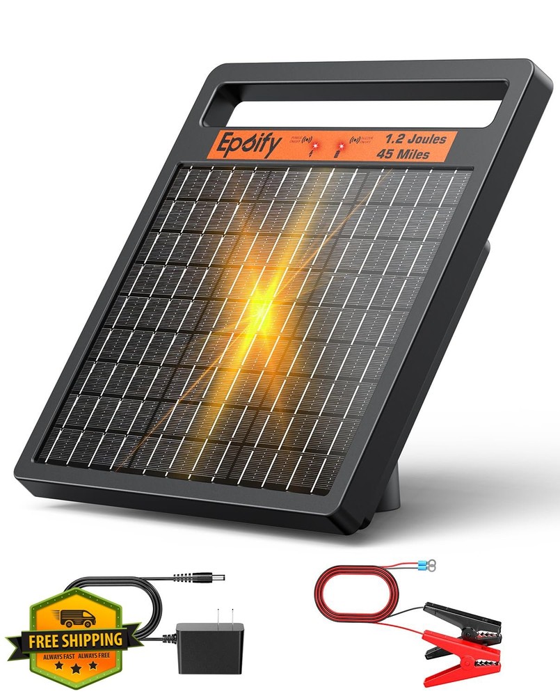 Epoify Black Solar Fence Charger