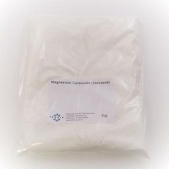 Standard Magnesium carbonate fine powder, 1kg (Hydrated, pigment, filler)