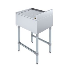 AmGood 18 in. x 22 in. Stainless Steel Underbar Drainboard