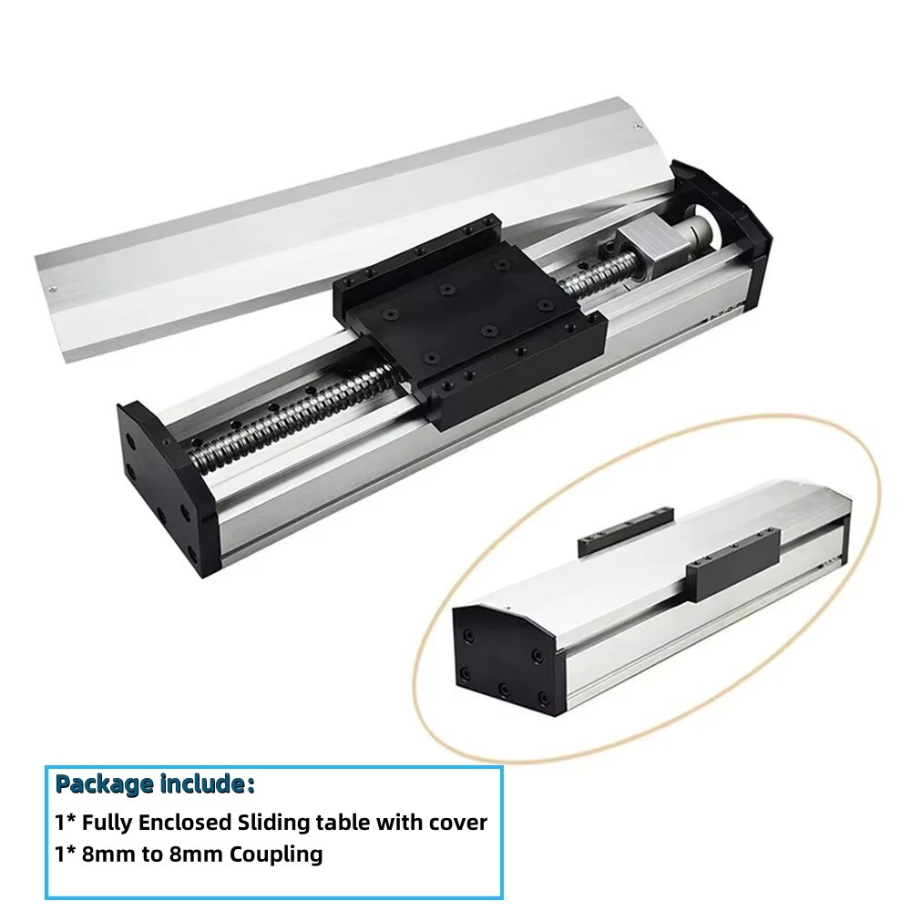 Linear Rail Guide Slide Stage Dust Cover Nema23 Closed loop Stepper Driver Kit