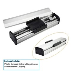 Linear Rail Guide Slide Stage Dust Cover Nema23 Closed loop Stepper Driver Kit