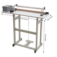 22.83″ Foot Pedal Impulse Sealer heat sealing machine Plastic Bag sealer 110V