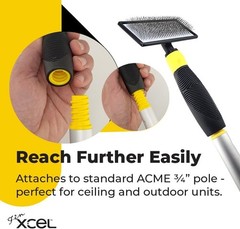 Ergonomic HVAC Coil Cleaner Brush – Chemical-Free for Safe AC Maintenance