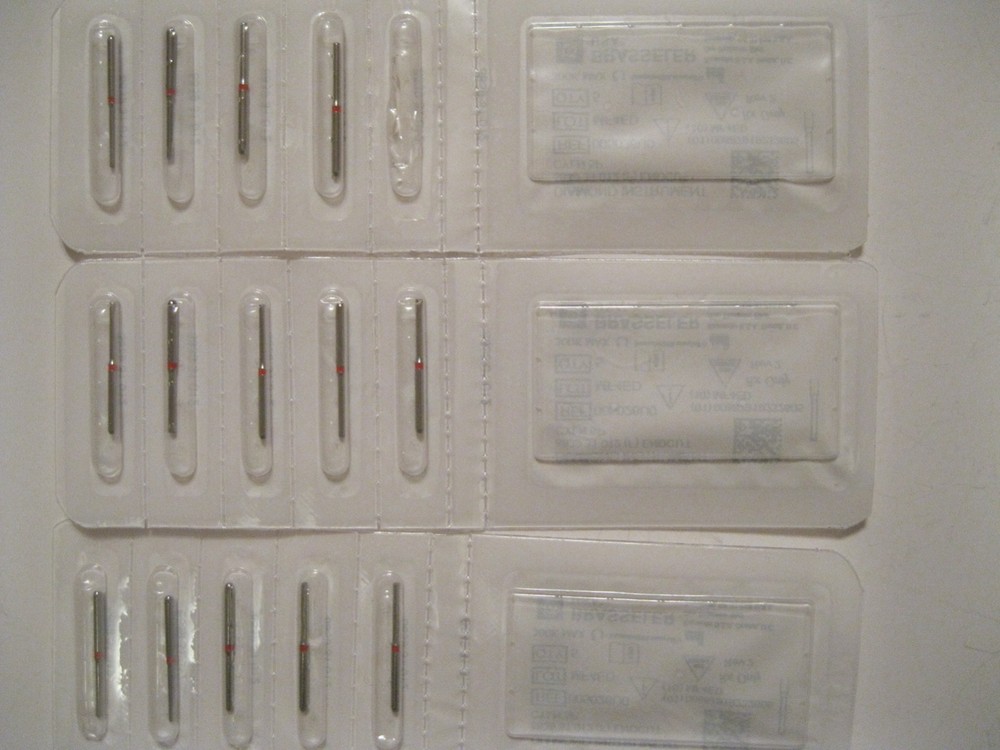 NEW 8839.31.012 Margin Refinement Diamond Burs By Brasseler (5/pk x 2 pk, 4/p)