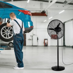 20″ Metal High Velocity Stand 4-Speeds Oscillating Fan Industrial Pedestal Fan