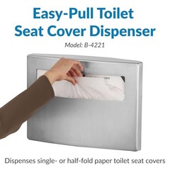 Bobrick 4221 Conturaseries Stainless Steel Surface-Mounted Toilet Seat-Cover