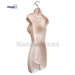 2 MANNEQUINS: FLESH & BLACK FORMS + 1 STAND + 2 HANGERS FEMALE DRESS CLOTHING