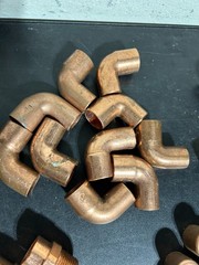 75 -NIBCO MUELLER EPC 3/4″ COPPER FITTINGS SWEAT SOLDER MADE IN USA