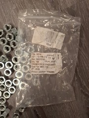 (200) 1/2-13 Grade 5 Hex Finish Nuts – Zinc Plated – Coarse