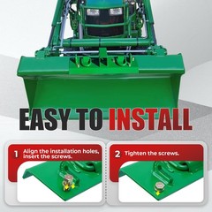 Compact Tractor Bolt on Grab Hooks 4.96″ W × 21.93″ L For John Deere 2″ Receiver