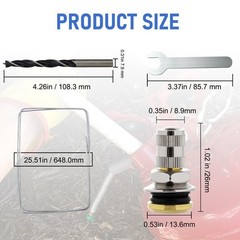 Gas Can Vent Caps | 6 Pack Fuel Gas Tank Vent Caps | Metal Gas Can Replacemen…