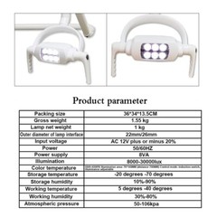 6LED Dental Surgical LED Lamp Oral Light Induction Sensor For Dental Unit Chair