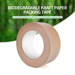 TAPEBEAR Eco-Friendly Kraft Paper Tape, Biodegradable 2inch x 60yards, 6rolls