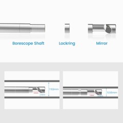 Teslong Rifle Borescope Short Focus NTG100 Flexible Gun Barrel Camera Cleaning