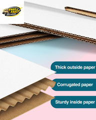Shipping Boxes 7X5X2 Inches Small Mailing Boxes 50 Pack White Cardboard