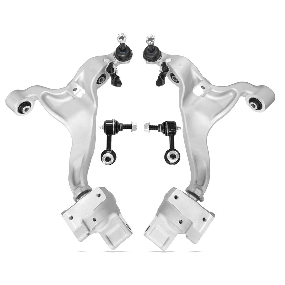 4Pcs Control Arm w/Ball Joint Sway Bar Link 07-15 Infiniti G35 G37 G25 Q40 AWD