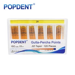 POPDENT Dental Endo Gutta Percha Points Root Canal Taper .02/.04/.06 #15-#40