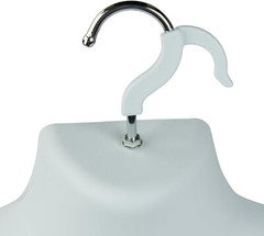 Molded Man’s Shirt Torso Form Fits S – L Hanging Male Mannequin White