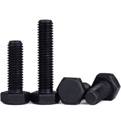 M10 1.0 Fine Thread Grade 8 Alloy Steel Full Thread Hex Head Bolts Screws DIN933
