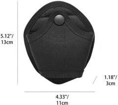 2Pack Handcuff Case Nylon Open Top Holder Pouch Fits Chain/Hinged Cuff Waist Bag