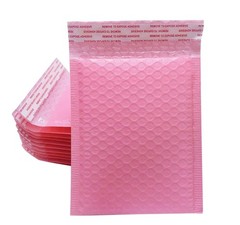 25 Pack Small Poly Bubble Lined Mailers Padded 5×7 Inches Pink Shipping Envel…