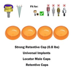US Overdenture Dental Locator Abutments Retention Cap 0.8lbs For Implant Inserts