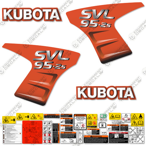 Fits Kubota SVL 95-2S Decal Kit Skid Steer Replacement Decals