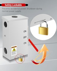 200 Amp Transfer Switch, 48000W General-Duty Double-Throw Safety Switch