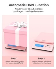 Shipping Scale, Accurate 66lb/0.1oz Postal Scale with Sweet Pink Style, Hold/…