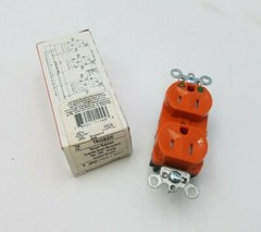 Pass Seymour TRIG8200 Tamper Resistant Receptacle Hospital Grade 15A 125V Orange