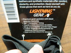 Lightning Gear Gloves Mens Large Goatskin Thinsulate Reinforcer NWT 0856L