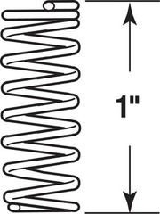 Versatile Nickel-Plated Compression Springs – 0.035 GA x 1/4 In. x 1 In., 6 Pack