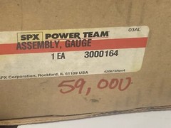 Powerteam -SPX 3000164, 0- 59,000 LBS, Gauge Assembly, KAHR Bearing, KMT350238