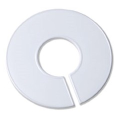 Plastic 10 Clothing White Blank Size Rack Ring Divider