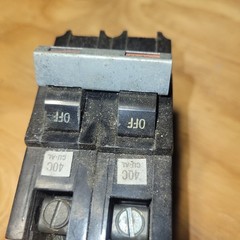 FPE Federal Pacific, 2-pole 40 Amp breaker. NA240 stab n lock red