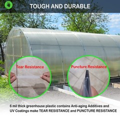 – 6 Mil 12Ft X 25Ft 100 Virgin Material. 5Layers Advanced Extrusion