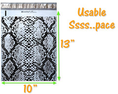 10×13″ Marble, Snake Skin Combo Poly Mailers, Custom Shipping Mailing Bags FUN