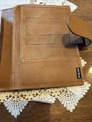 Moterm Personal Wide Luxe 2.0 Full Grain Leather Vegetable Tan In Dune Color