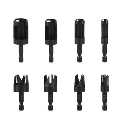 New Wood Plug Cutter Drill Bit 1/4 Hex Shank Cutting Tool 1/4″, 5/8″, 3/8″, 1/2″