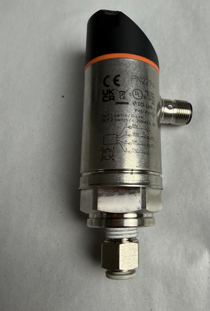 IFM Efector PN2294 IO-Link Digital Display Pressure Sensor Untested VGC! ShipFST